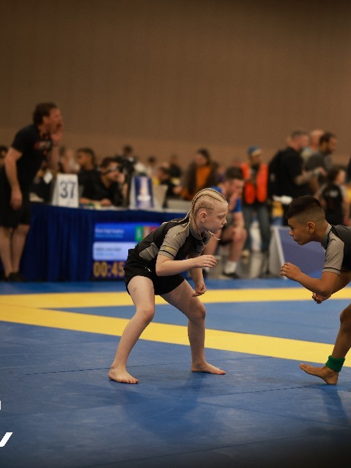 Young athlete on the mat